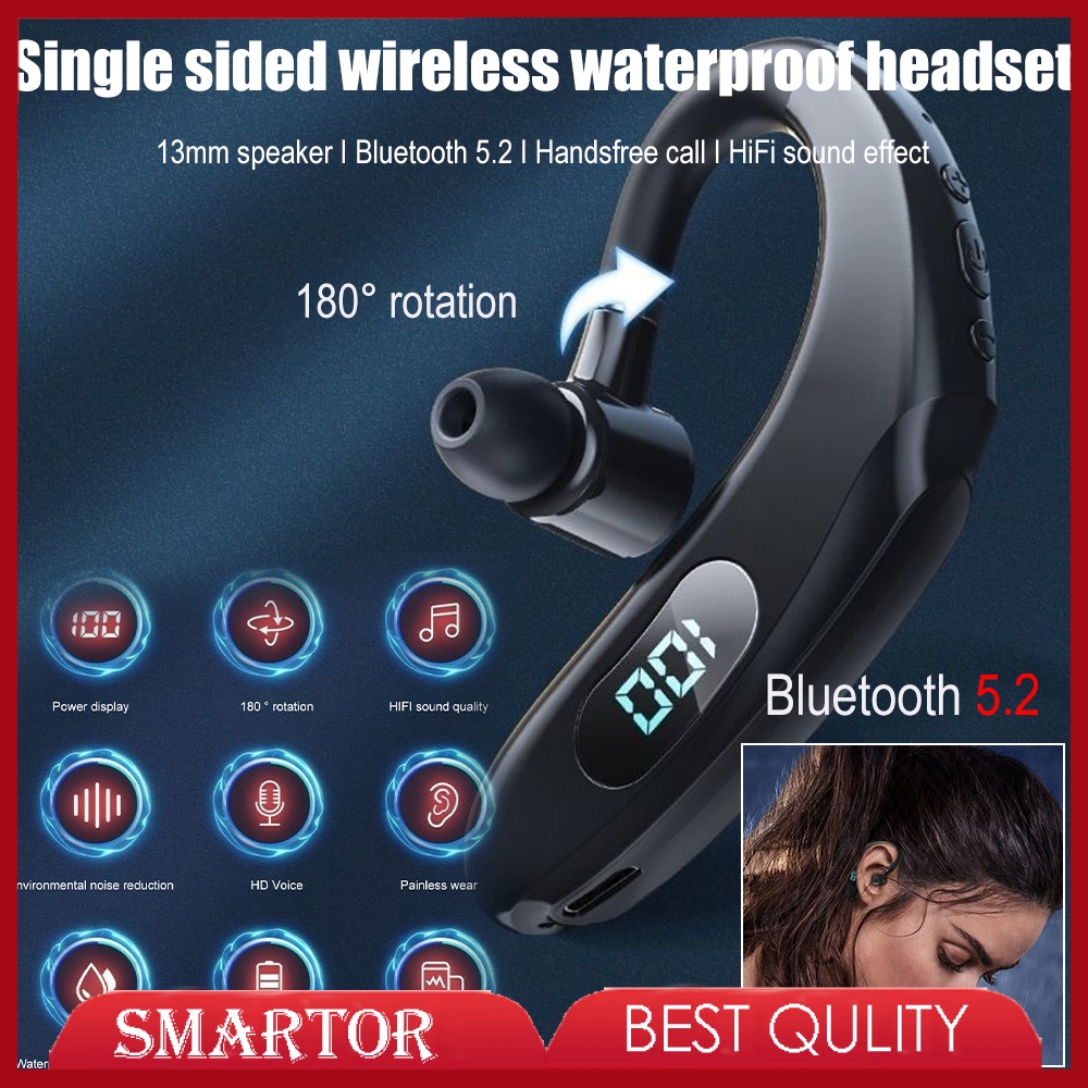 Tai nghe nhét tai VIRWIR bluetooth không dây âm thanh Hifi lập thể giảm tiếng ồn có màn hình LED