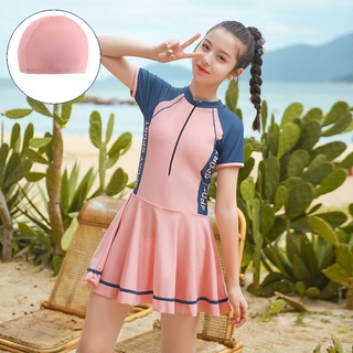 Đồ bơi bé gái có bigsize (20-50kg) kèm nón