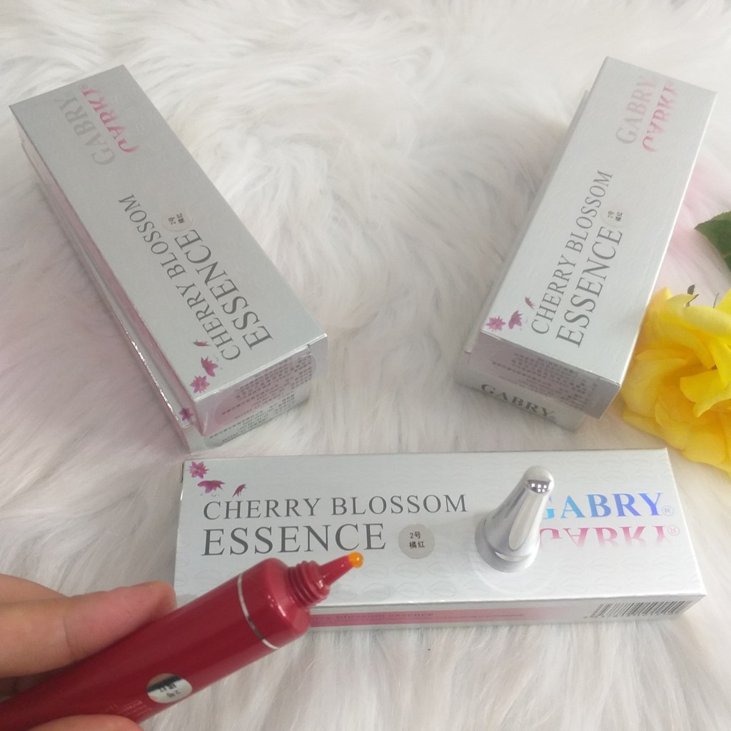 Dưỡng kích màu sau xăm môi Gabry đóng hộp dạng tuýt màu cam đỏ 15ml