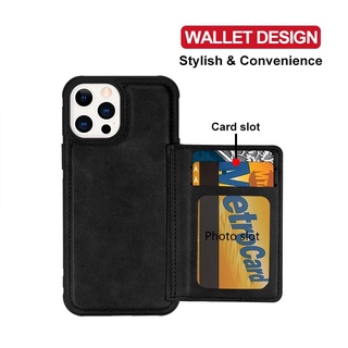 Bao Da Điện Thoại Kèm Ngăn Đựng Thẻ Sang Trọng Cho IPhone 12 13 11 Pro Max IPhone XR X XS Max IPhone 11