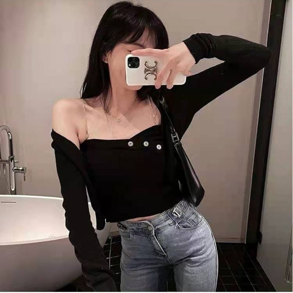 Bộ Áo Liền Quần 2 Dây Thời Trang Quyến Rũ Cho Nữ