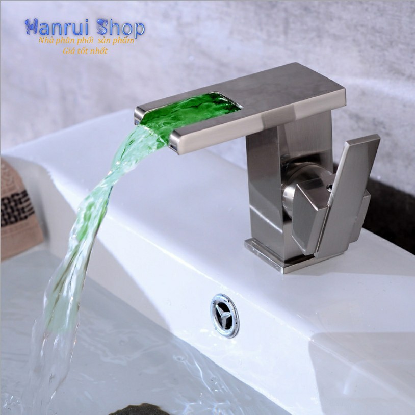 Vòi lavabo Led đổi màu theo nhiệt độ Euro Quality hàng inox