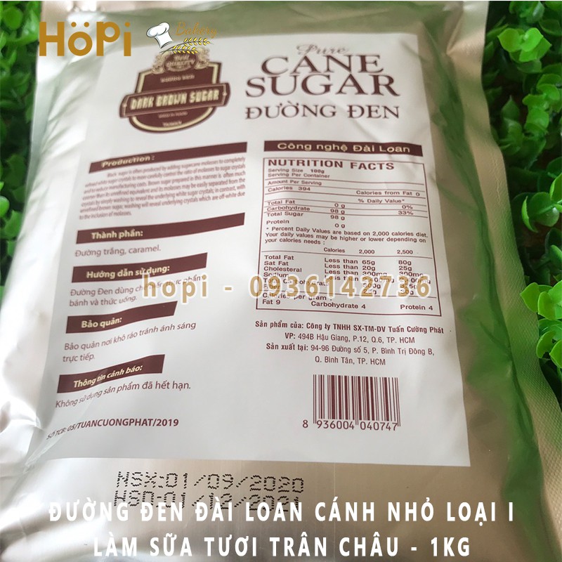 Đường Đen Đài Loan  Vị Thơm ĐẶC BIỆT Dùng Làm Sữa Tươi Trân Châu Đường Đen - Tặng Công Thức Nấu