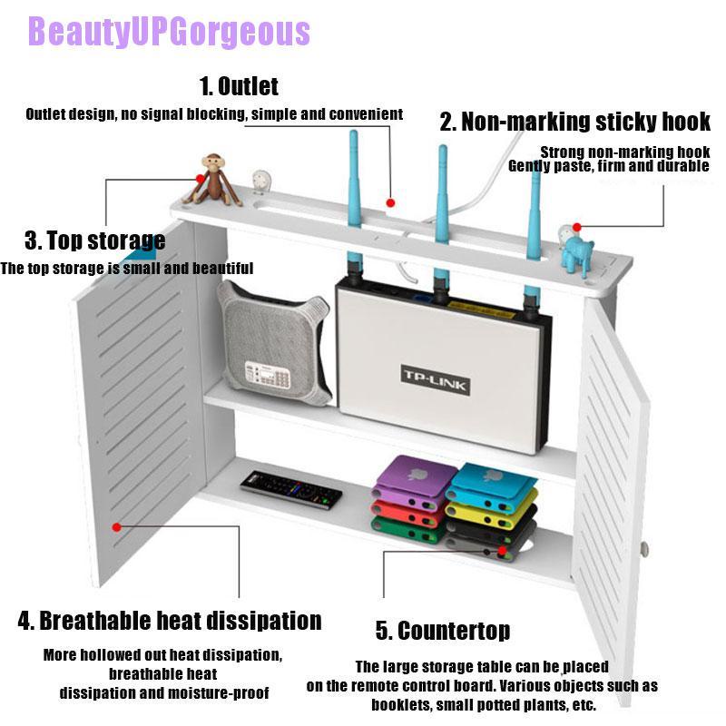 Hộp đựng bộ định tuyến Wifi không dây cỡ lớn có giá đỡ