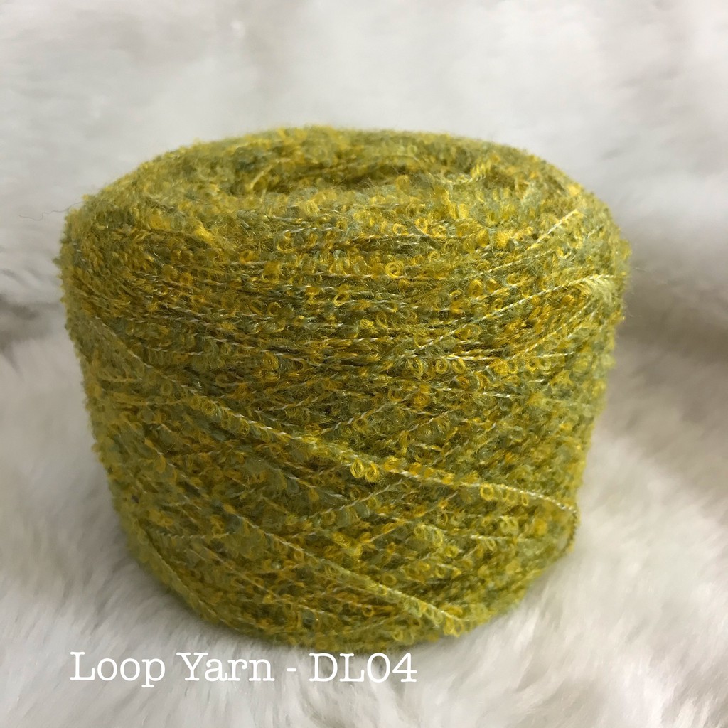 LOOP YARN Len xù vòng kiểu mới , dùng đan móc áo , mũ , khăn , thảm đệm.