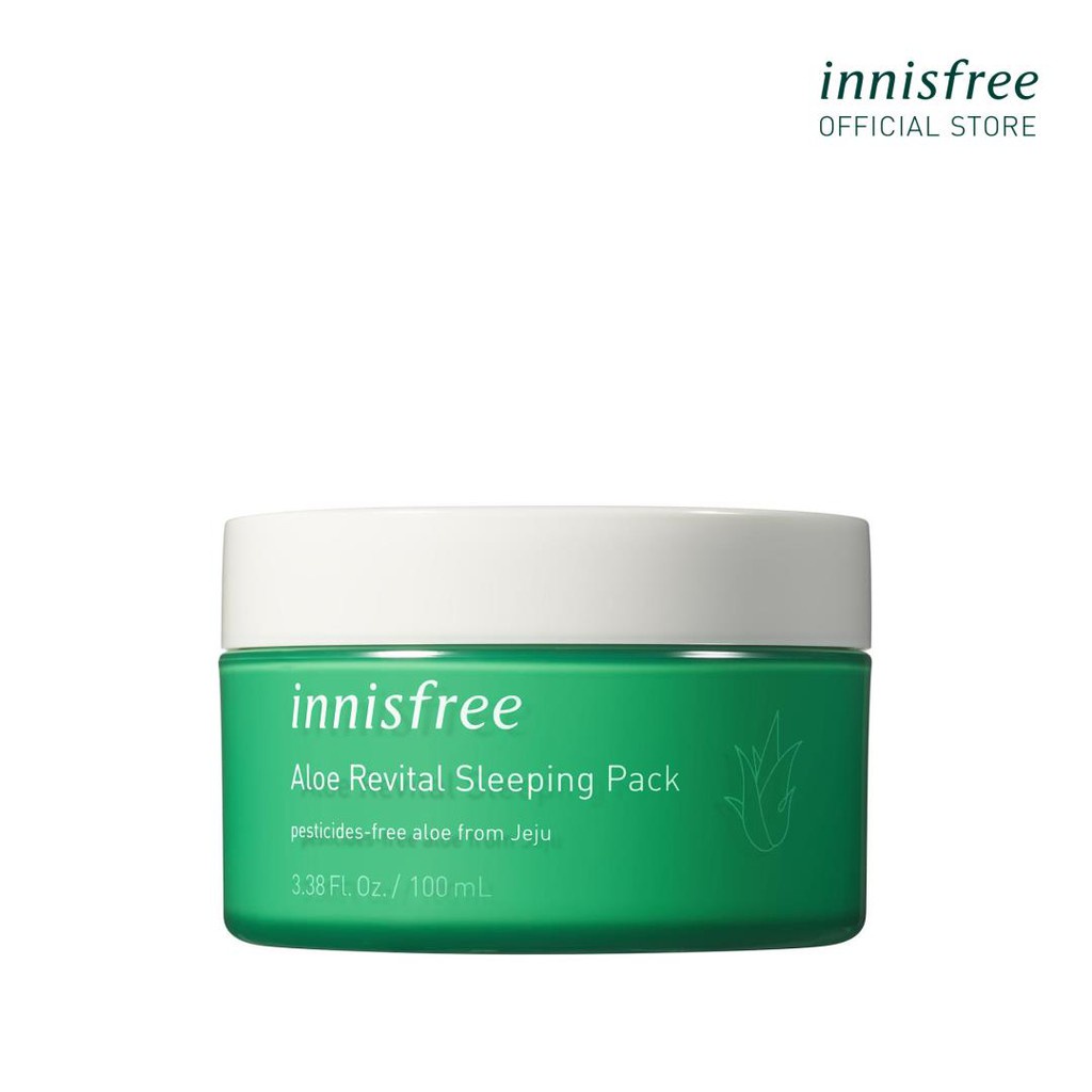 [Mã COSIF05 giảm 10% đơn 400K] Mặt nạ ngủ dưỡng ẩm nha đam innisfree Aloe Revital Sleeping Pack 100ml