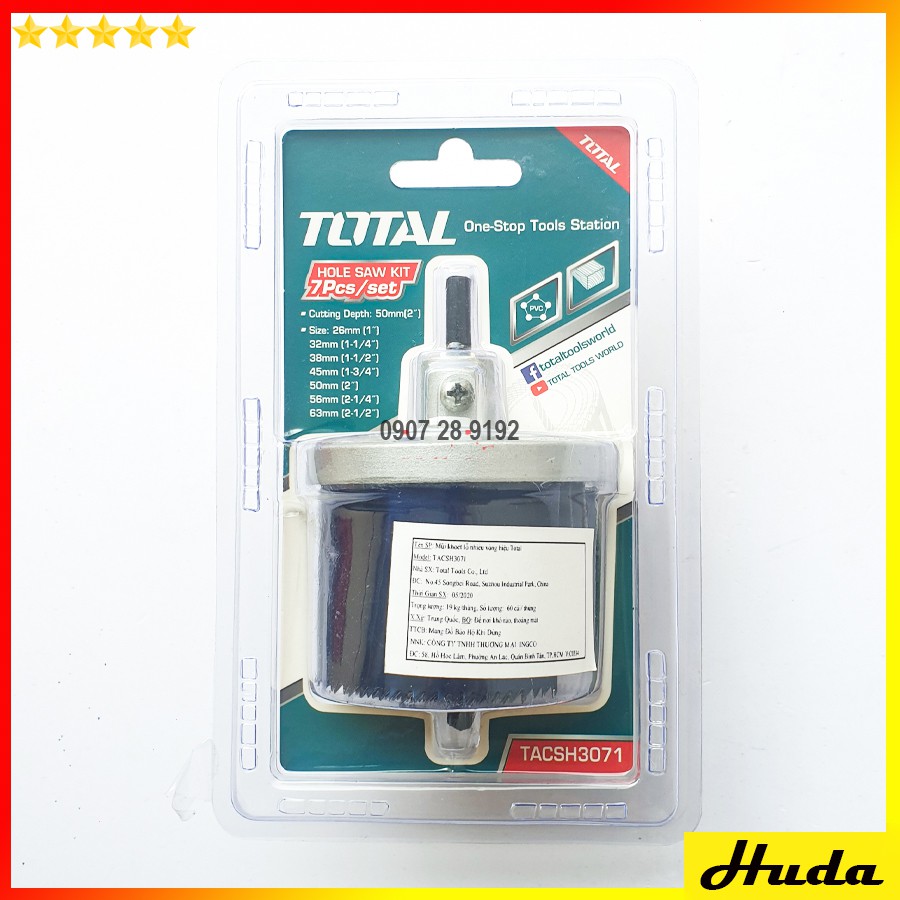 [Chính hãng TOTAL] Total - TACSH3071 Bộ mũi khoét lỗ nhiều vòng