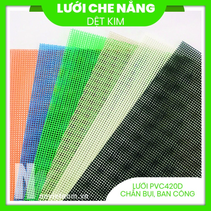 Lưới che chắn ban công PVC 420D 💕HÀNG XỊN XÒ💕 dùng chắn bụi, muỗi, côn trùng. Khổ ngang 2m