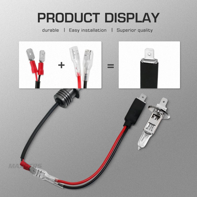 Phụ kiện dây chuyển đổi MAXGTRS đi ốt bóng đèn đơn thay thế 1 chấu sang 2 chấu LED dành cho H1