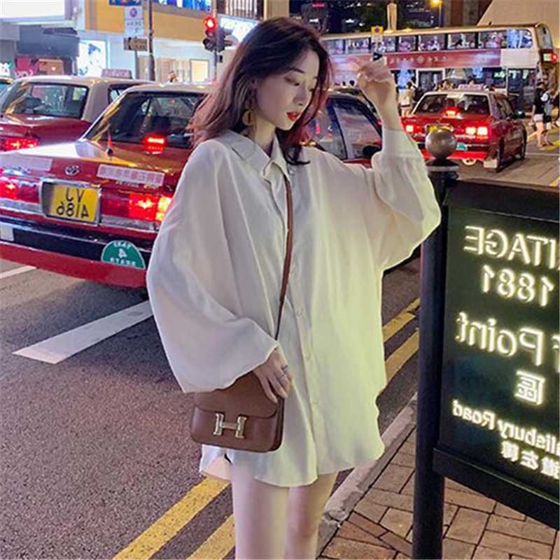 Áo Sơ Mi Tay Dài Phong Cách Retro Hàn Quốc
