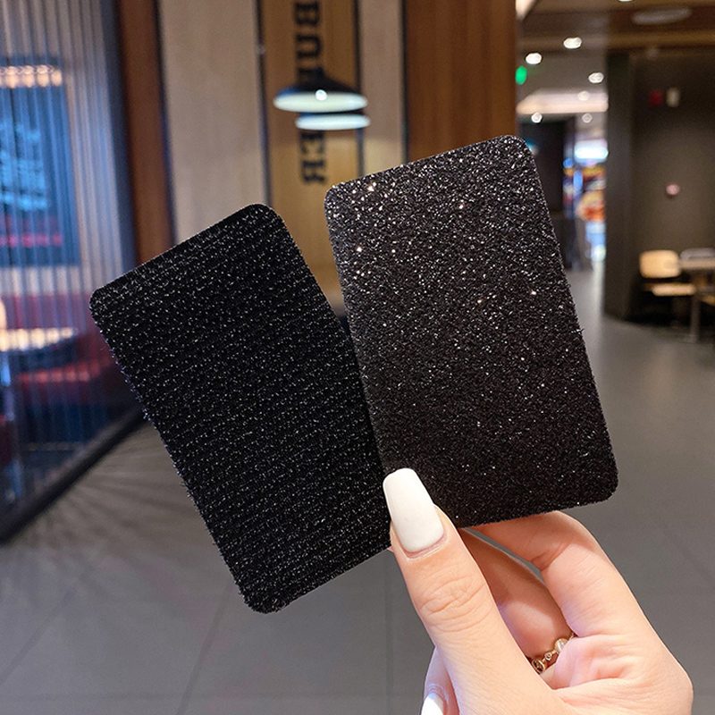 Kẹp dán tóc mái màu đen phong cách Hàn Quốc đơn giản cho nữ