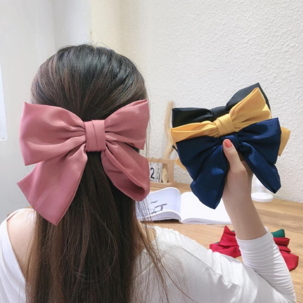 Korea Bowknot Hair Clip for Women Girls Sweet Ponytail Hair Accessories T7B98PKNU98