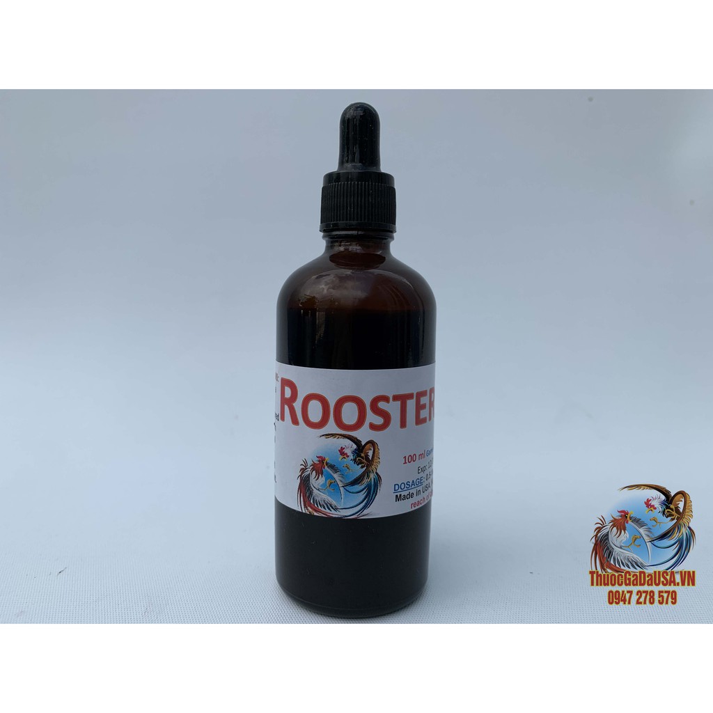Thuốc Nuôi Gà Đá Rooster Cung Cấp Vitamin Dinh Dưỡng Giúp Gà Ăn Khỏe (Chai 100ml)