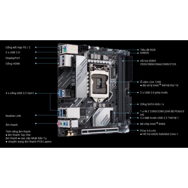Mainboard ASUS PRIME B460I-PLUS