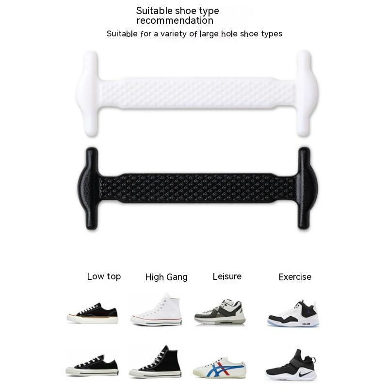 Dây giày lười co giãn mẫu mới Dây giày silicon hình chữ T Dây giày co giãn không buộc cho bé trai và bé gái dây giày thông minh dây buộc giày dây giày thể thao