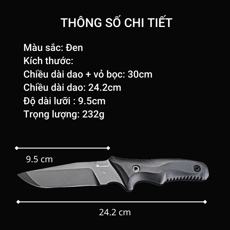 HX OUTDOORS D-210A, 3 trong 1 dụng cụ sinh tồn đi rừng đi phượt dã ngoại.