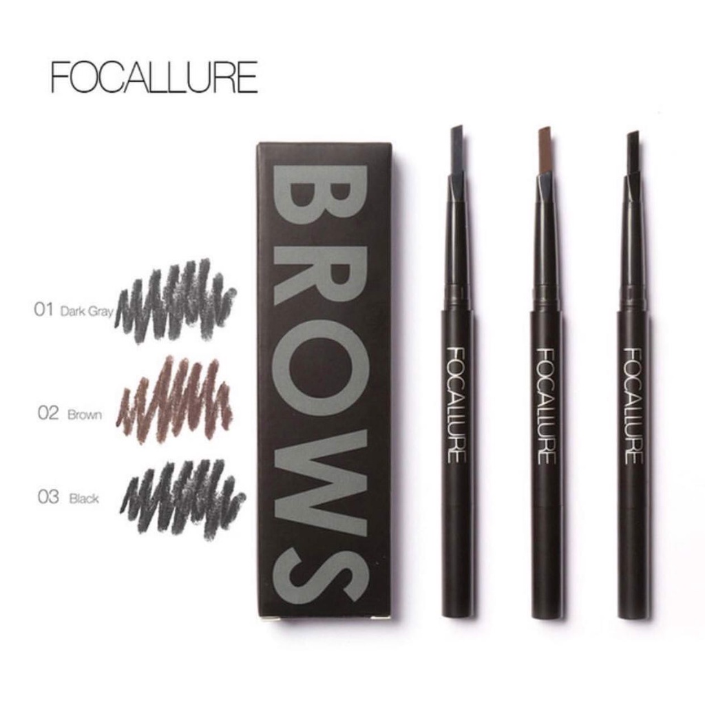 Chì Kẻ Mày 2 Đầu Chống Nước FOCALLURE Auto Brows Pen