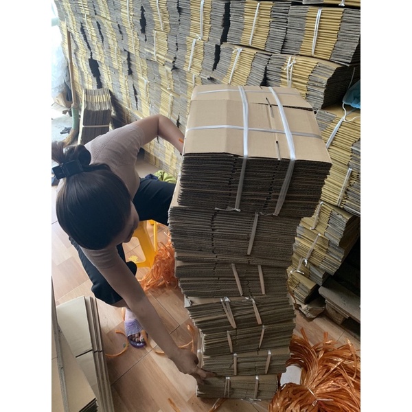 BỘ 40 HỘP 25X20X10 HỘP CARTON,THÙNG GIẤY AN HẢO 3 LỚP SIÊU CỨNG ĐÓNG GÓI HÀNG HÓA ĐA NĂNG