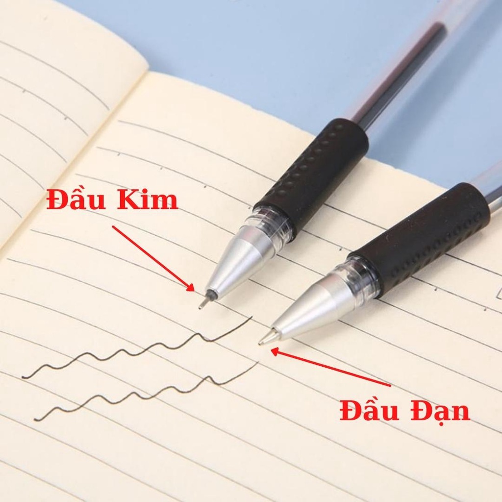 Bút Bi Nước Mực Xanh, Mực Đỏ, Mực Đen - Êm Tay, Không Lem Mực - Giá Rẻ - BEYOU