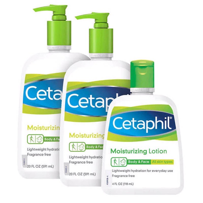 Sữa dưỡng ẩm Cetaphil Moisturizing Lotion Set 3 chai hàng nội địa Mỹ