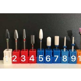 Đầu mài titan mài mịn mài phá mài da lắp cho máy mài phụ kiện tráng trí móng hnnail