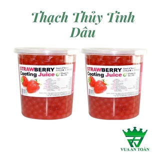 Hạt Nổ Thạch Thủy Tinh Maulin Dâu 1kg Nhập khẩu Đài Loan