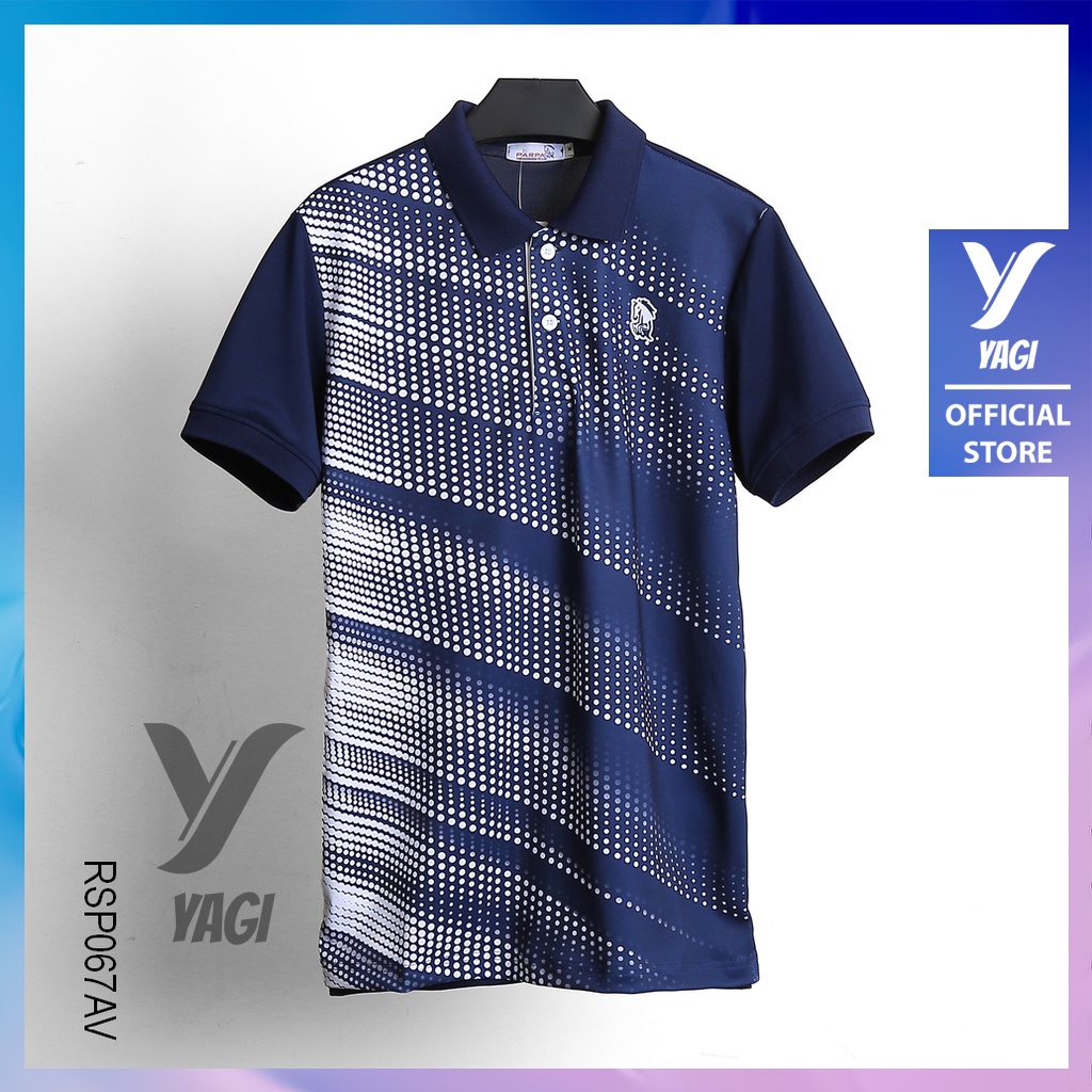 Áo thun nam polo ngắn tay đẹp from rộng họa tiết chấm bi Parpa RSP067AV - áo phông nam có cổ YAGI