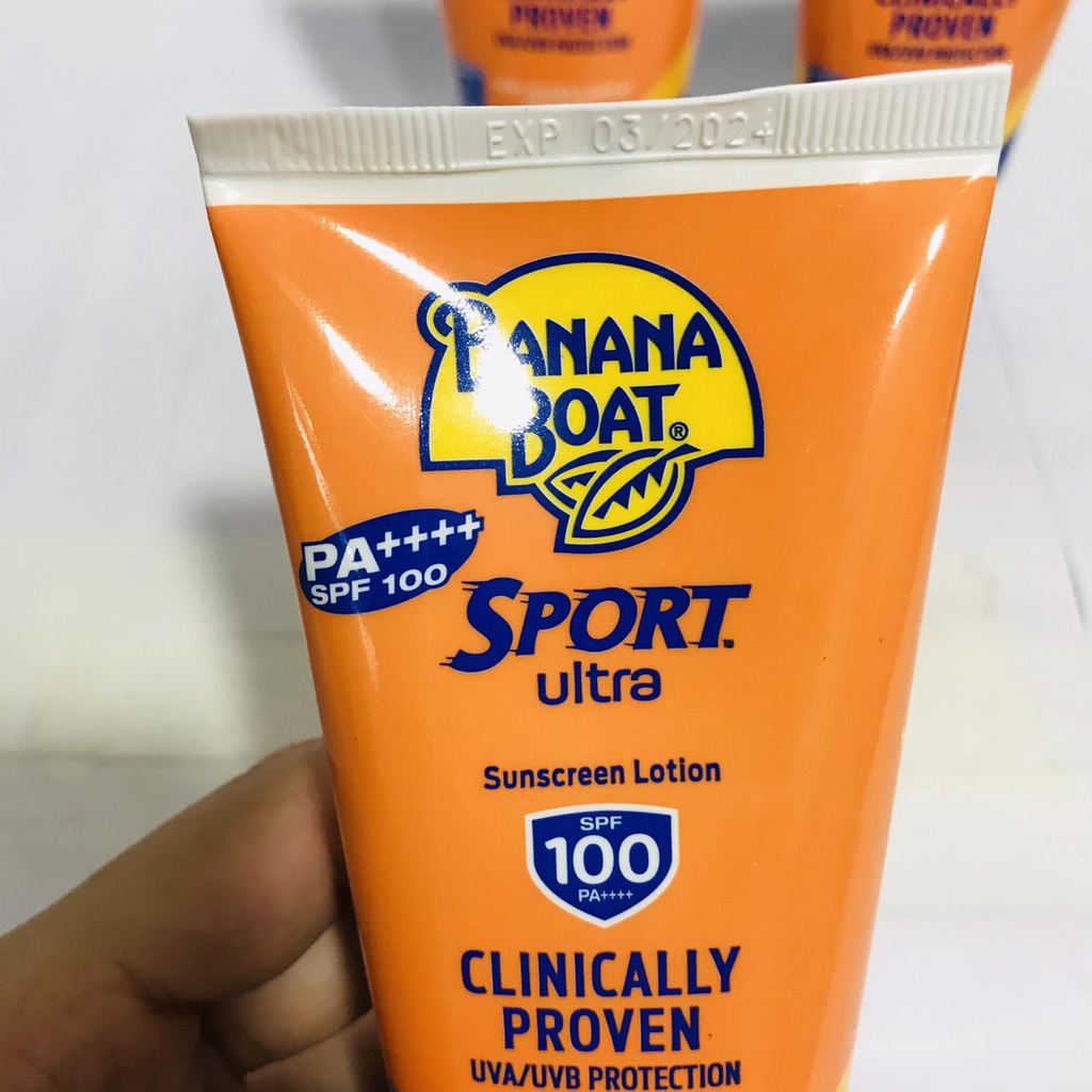 [USA] Kem chống nắng thể thao SPF100 - 90ml Banana Boat Sport