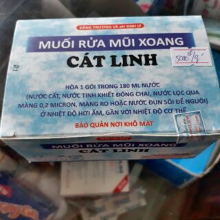 Hộp 50 gói Muối rửa mũi xoang cát linh