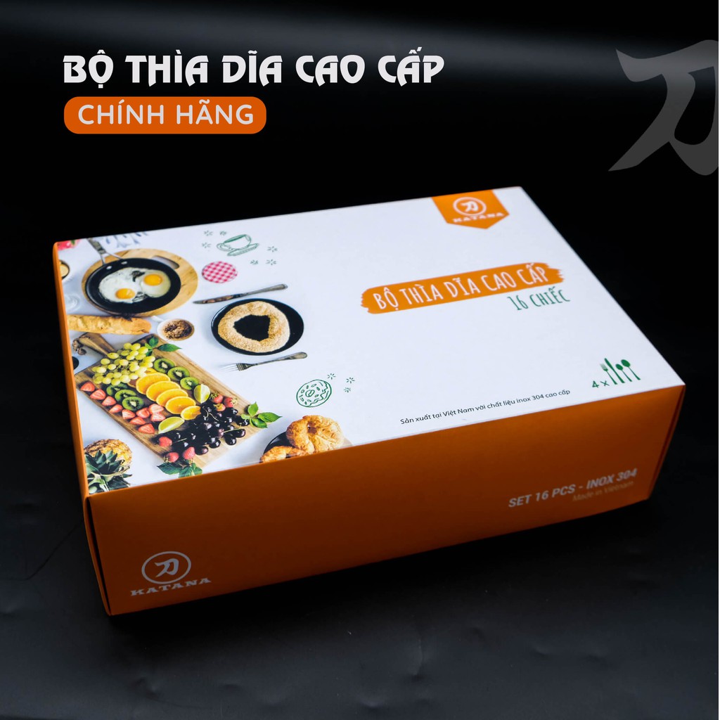 [CHÍNH HÃNG] Bộ thìa dĩa bàn ăn cao cấp �XUẤT KHẨU Made in Việt Nam - Thìa trà - Thìa súp - Dĩa ăn - Set bàn ăn 4 và 16