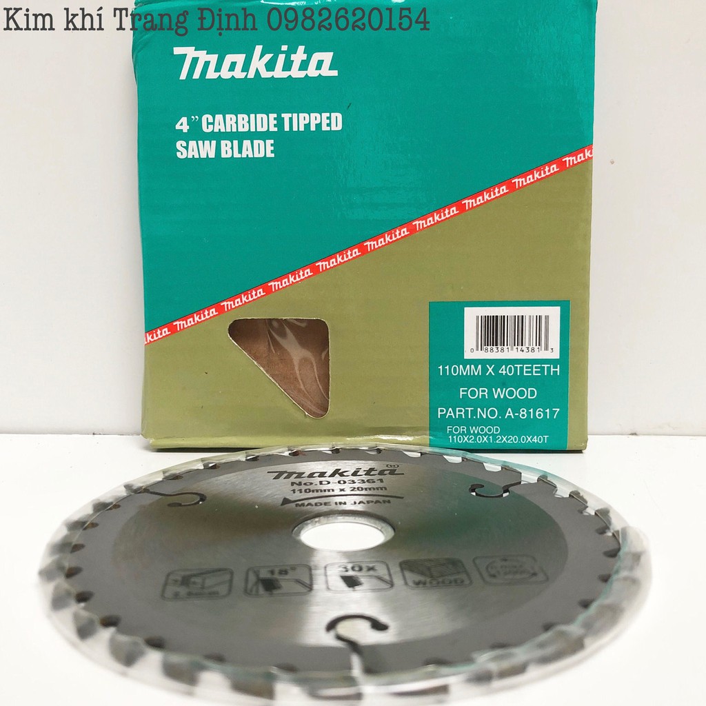 Lưỡi cắt gỗ MAKITA 100mm