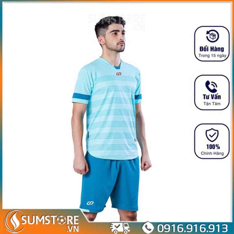 Áo Bóng Đá Không Logo Mecka  Xanh Biển -  Đồ Thể Thao Nam Nữ Cao Cấp CP Sport