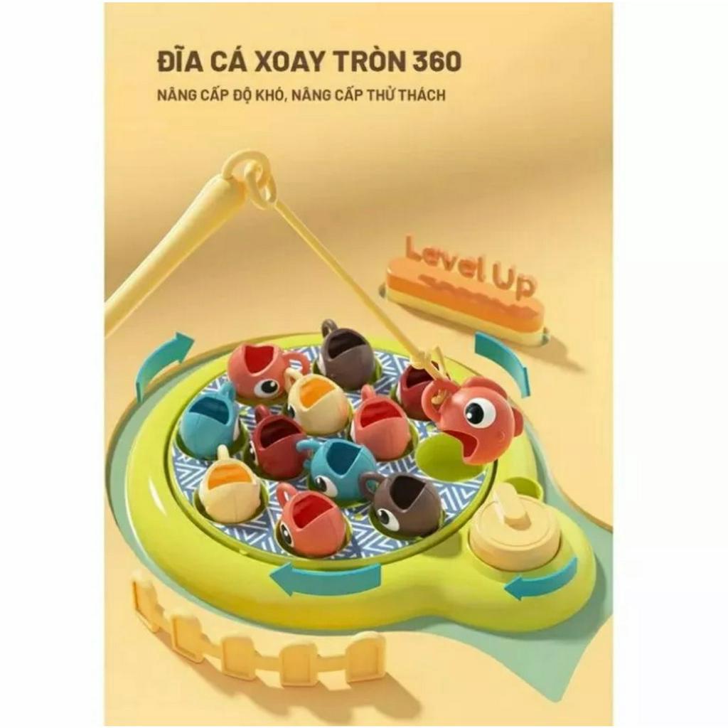 Đồ Chơi Nông Trại Vui Vẻ 4in1 Cho Bé Câu Cá, Đập Chuột, Trồng Cà Rốt, Bắt Sâu