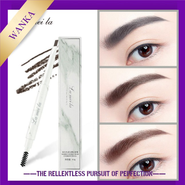 Bút chì kẻ lông mày LAMEILA lâu trôi với thiết kế vỏ họa tiết đá hoa cương