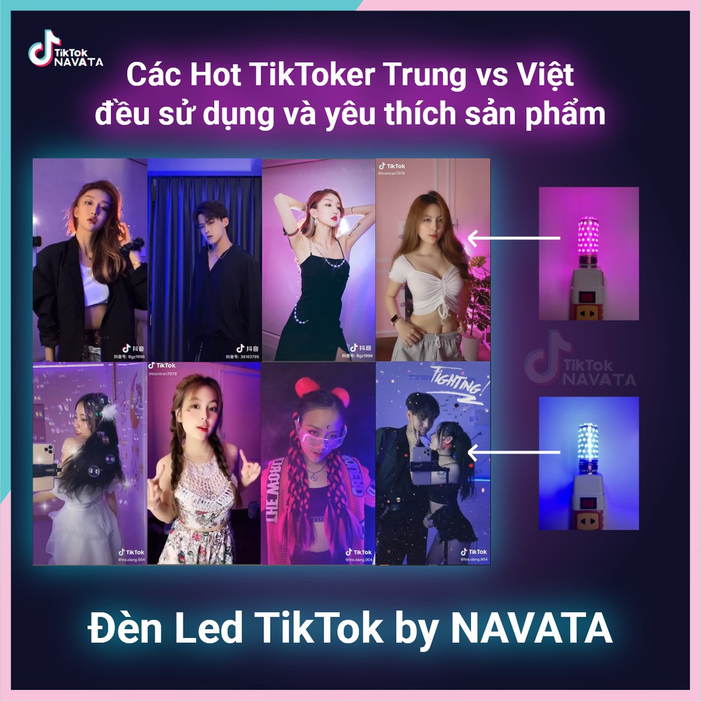 Đèn Led TikTok ⚜️FREE SHIP⚜️ đèn quay Tiktok nhiều màu sắc |Bảo hành 24 tháng