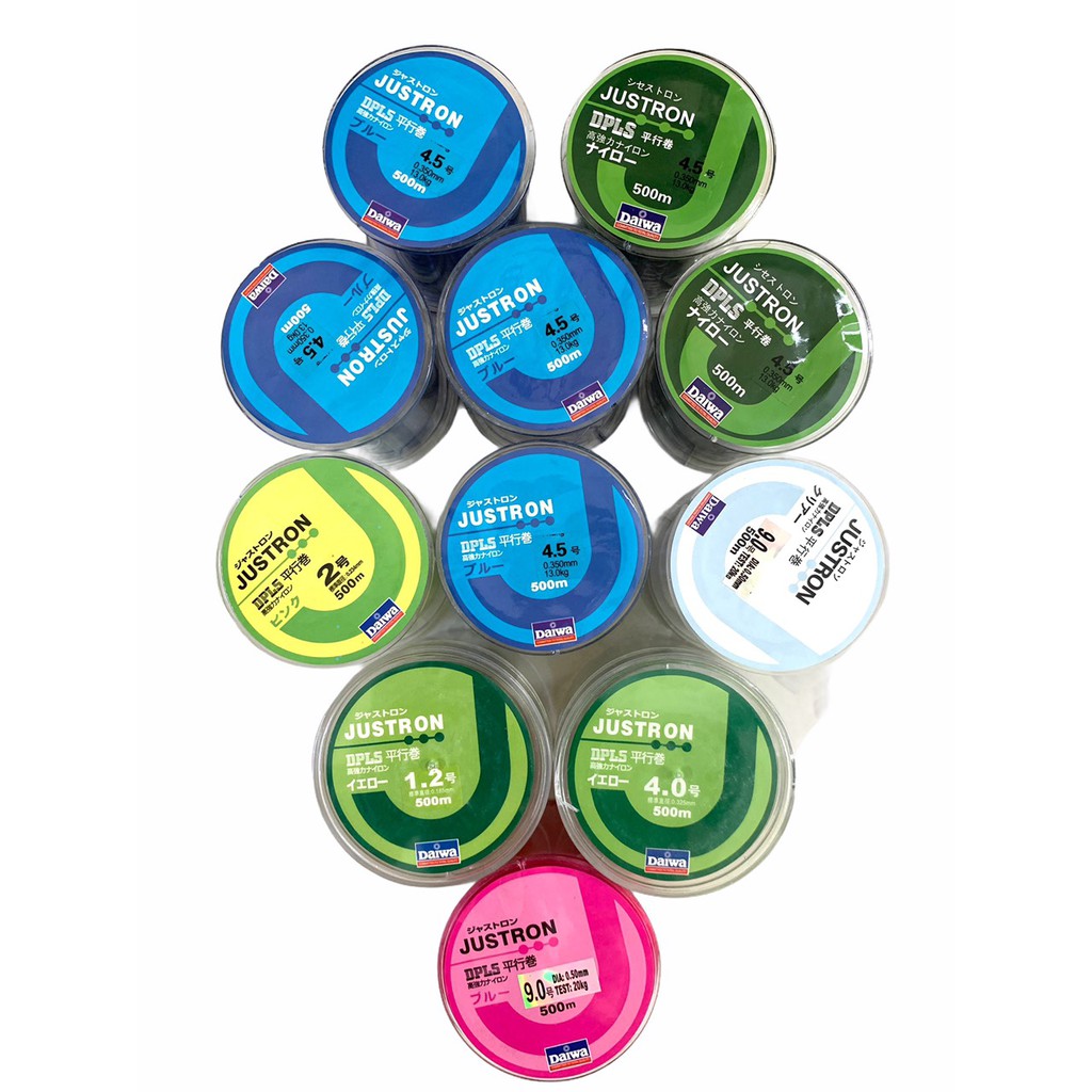 Cước câu Daiwa Justron 500m màu ngẫu nhiên