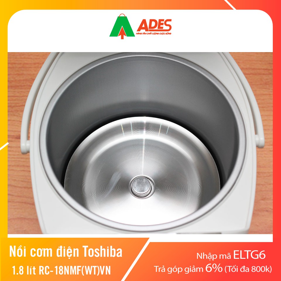 Nồi cơm điện Toshiba 1.8 lít RC-18NMF(WT)VN | Chính Hãng, Giá Rẻ