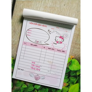 Hoá đơn bán hàng kitty dễ thương
