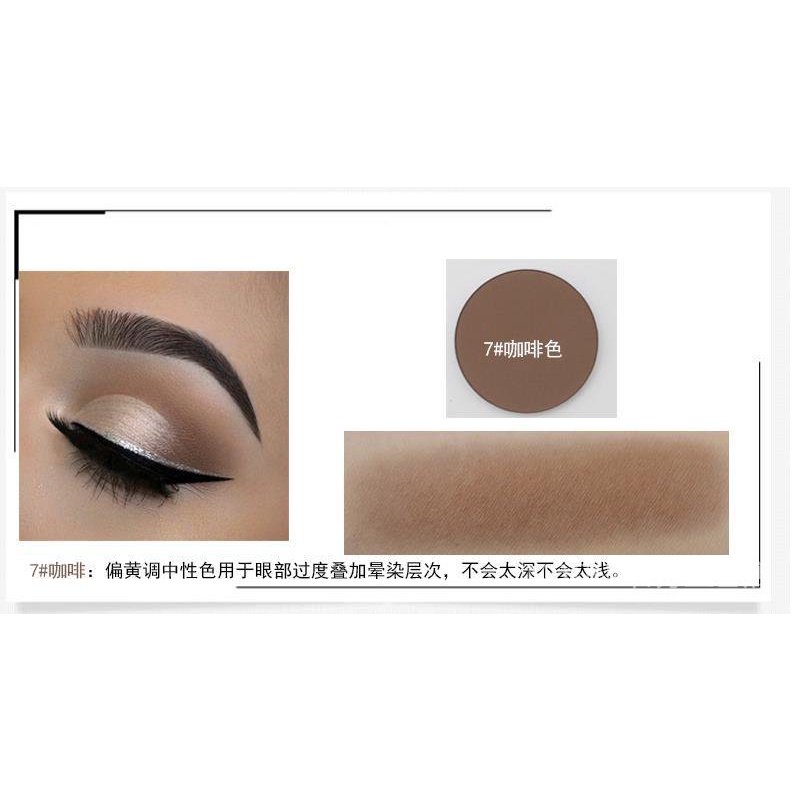 Bảng Phấn Mắt Màu Trắng Lì Đất Đơn Sắc Ánh Ngọc Trai Không Có Hộp Phấn Bắt Sáng Trang Điểm Sân Khấu