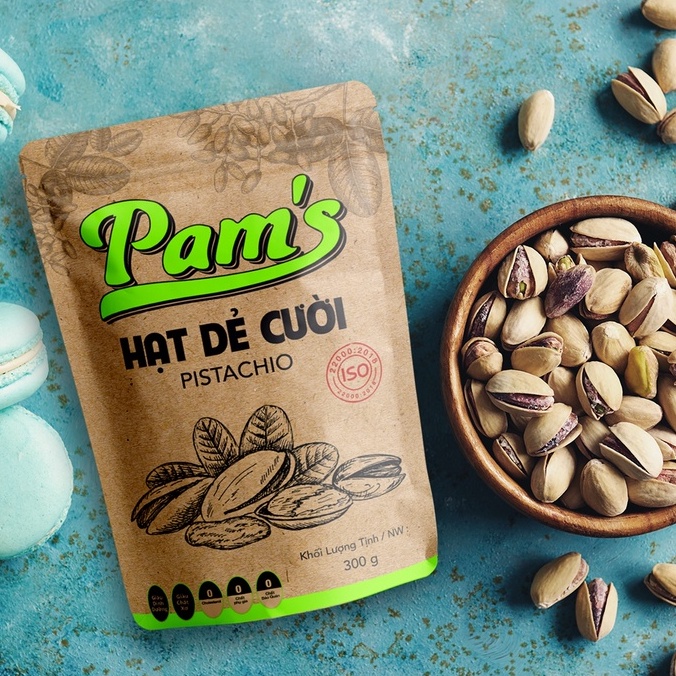 Hạt Dẻ Cười Nhập Khẩu Mỹ Pams(180g/túi) Rang Mộc Béo Bùi Giòn Thơm, Không Tẩy Trắng