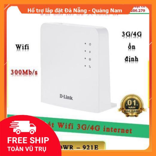 Bộ phát Wifi 3G/4G D-Link DWR - 921E kết nối được đến 32 thiết bị dùng cho xe khách, tàu biển...