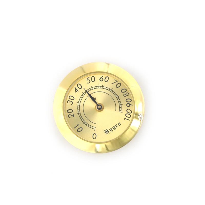 [Newwellknown 0318] 37mm Thermometer Cigar Hygrometer Monitor Meter Gauge Humidity Measuring Tools