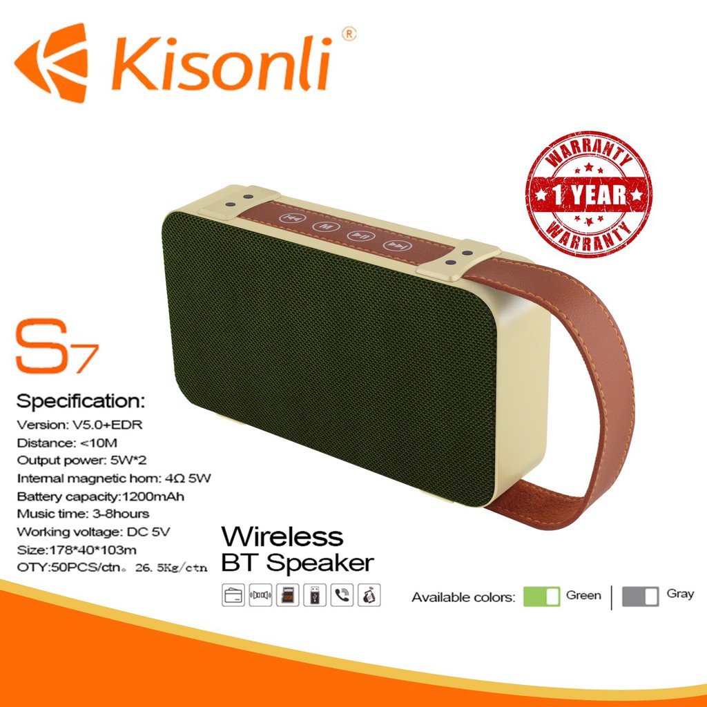 Loa Kisonli Bluetooth S7