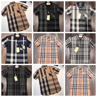 Áo sơmi bbr hàng spf ngắn tay nam