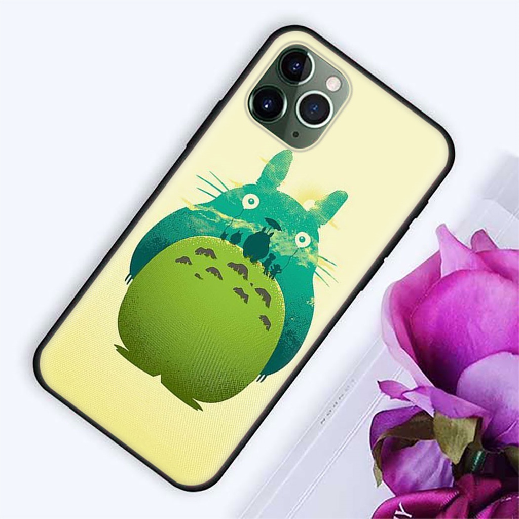 Ốp Điện Thoại Silicon TPU Mềm Hình Ghibli Totoro Cho iPhone 12 13 Mini 11 Pro Max CCB56