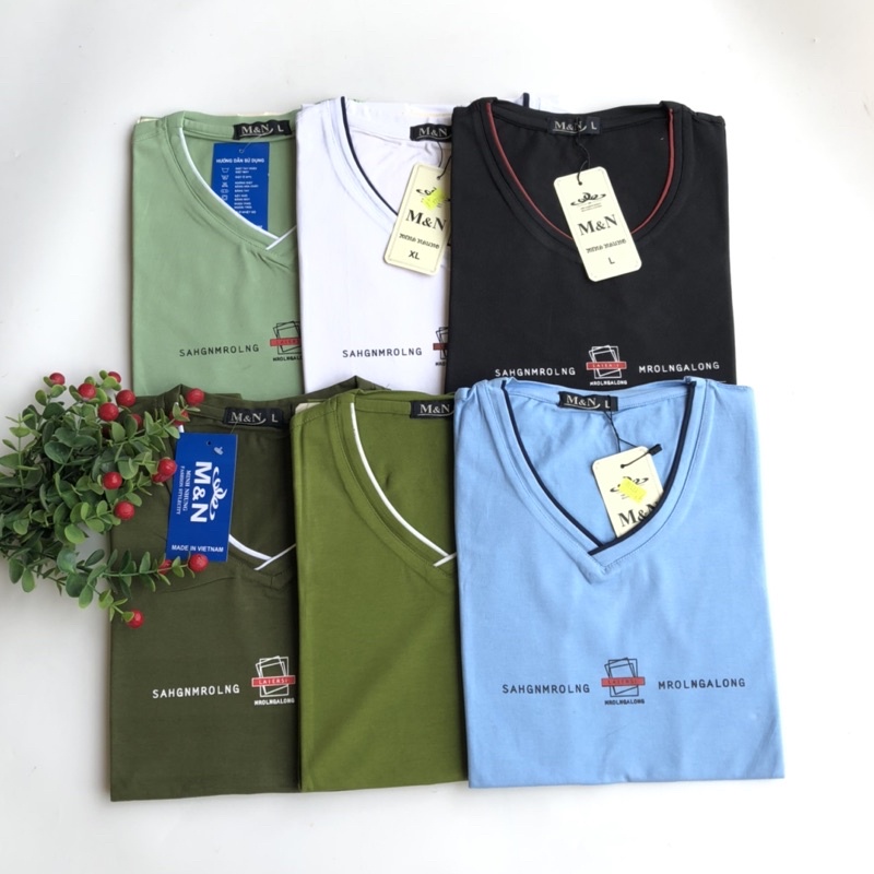 Xả hàng áo phông nam cổ tim