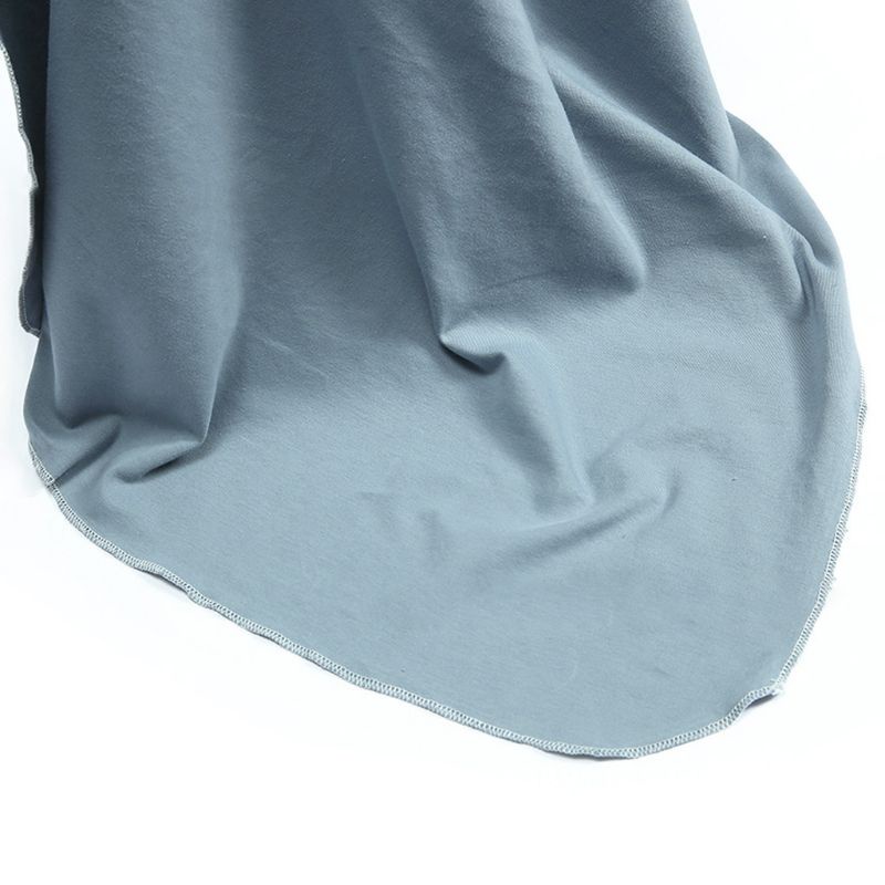 Set 2 Món Chăn Quấn Và Băng Đô Màu Trơn Đơn Giản Cho Bé Sơ Sinh