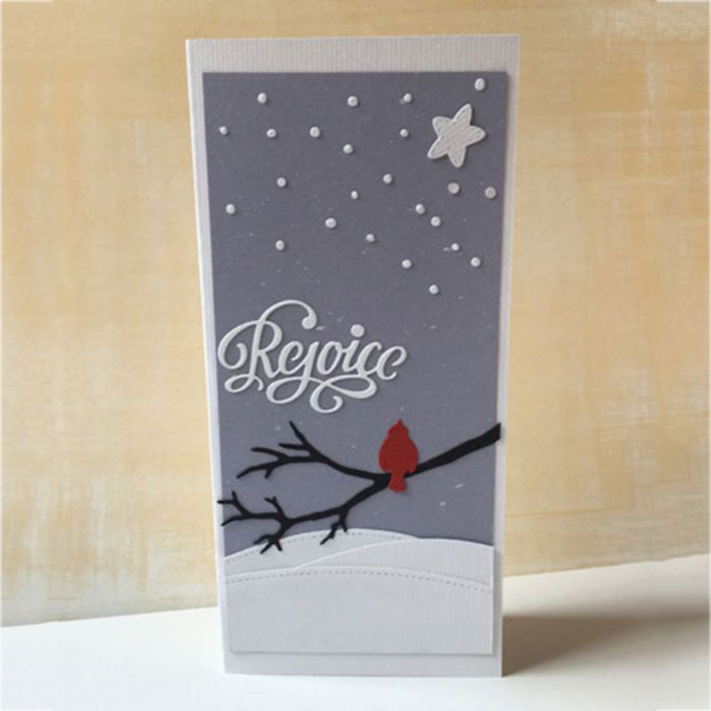 Khuôn Cắt Giấy Kim Loại Hình Cây Và Bướm Xinh Xắn