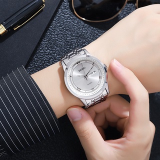 Đồng Hồ Quartz Nam Dây Thép Không Gỉ Mạ Vàng Chống Thấm Nước SKMEI 1870