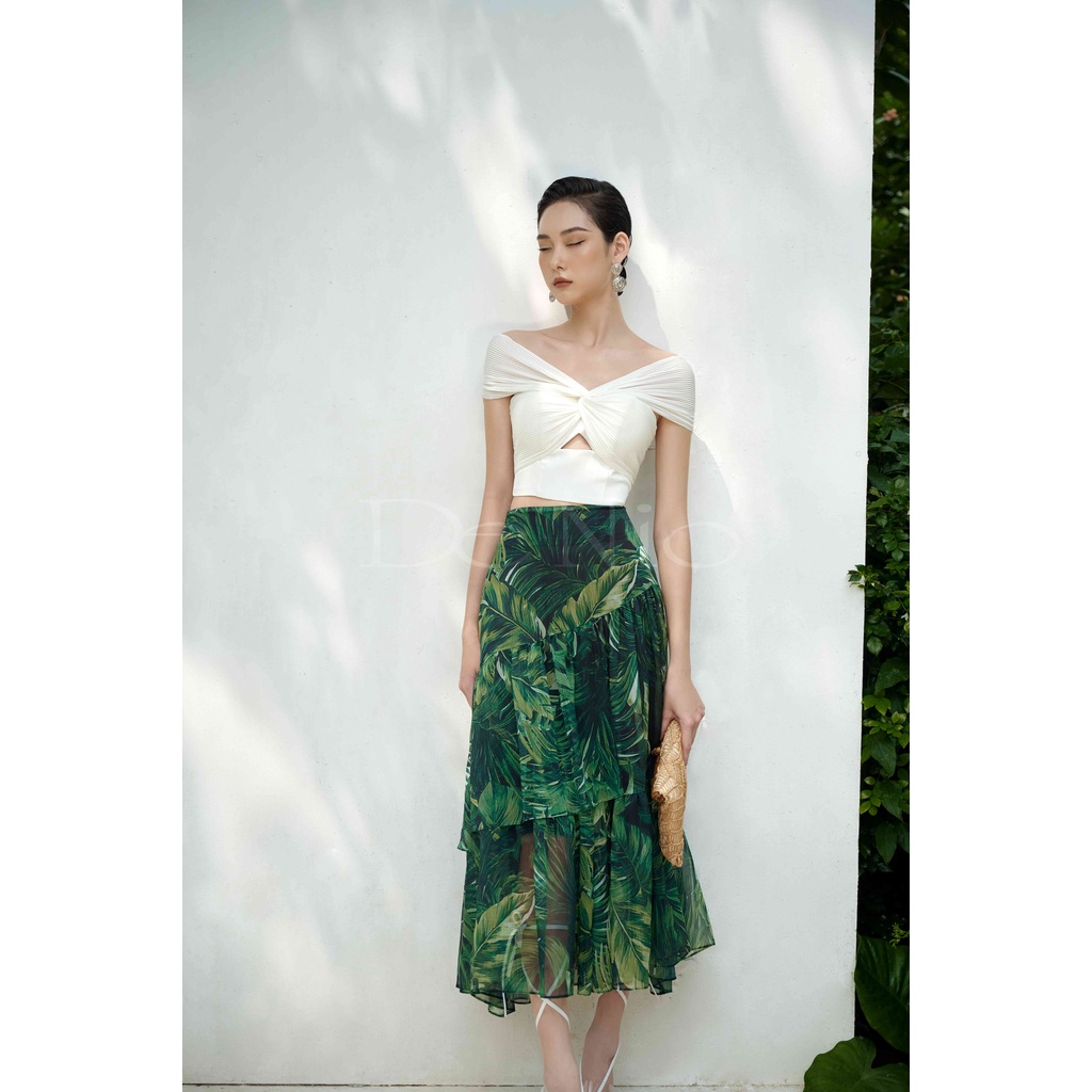 De Nio -Áo croptop xoắn ngực